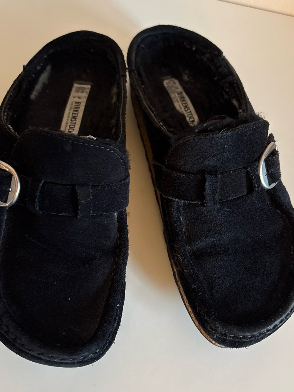 Birkenstock Black Suede Clogs 8.5 us